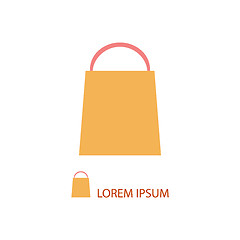 Image showing Orange shopping bag