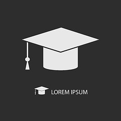 Image showing Graduation hat as logo