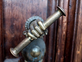 Image showing antique door handle