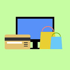 Image showing Shopping online