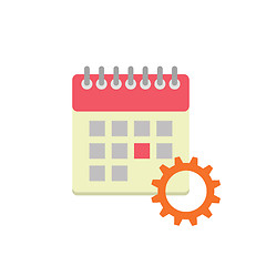 Image showing Flat style calendar icon