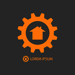 Image showing Orange construction company logo