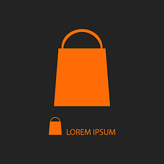 Image showing Orange shopping bag