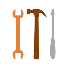 Image showing Three tools