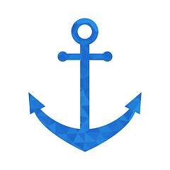 Image showing Blue mosaic anchor