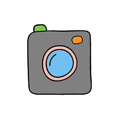 Image showing Doodle style camera