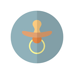 Image showing Flat style nipple icon