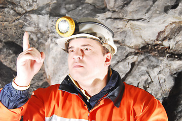 Image showing Angry chief miner