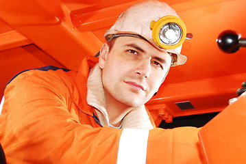 Image showing Miner at his work place