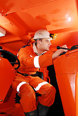 Image showing Miner in the cockpit