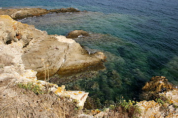 Image showing rocky coast line