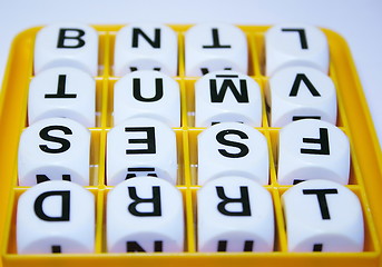 Image showing letter cubes