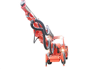 Image showing heavy duty machine isolated