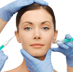 Image showing dermall fillers injection