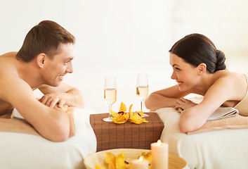 Image showing couple in spa