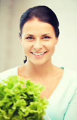 Image showing beautiful woman in the kitchen