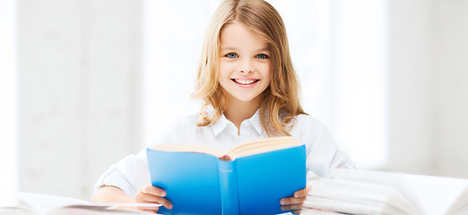 Image showing student girl studying at school