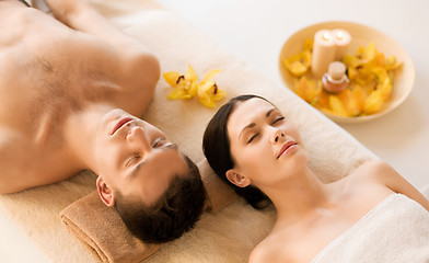 Image showing couple in spa