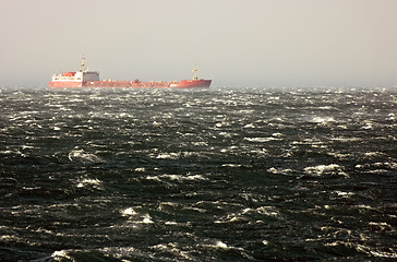 Image showing Storm on the sea