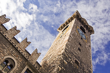 Image showing Medieval clock tower