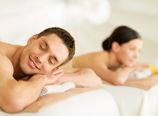 Image showing couple in spa