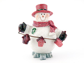 Image showing Souvenir - a toy a snowball on a white background. isolated
