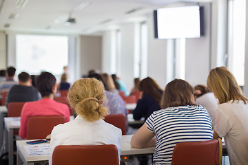 Image showing Lecture at university.