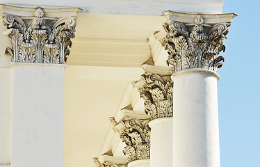 Image showing architecture, classical columns against blue sky