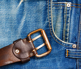 Image showing part of a vintage jeans