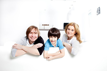 Image showing happy family in the interior