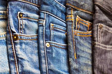 Image showing jeans on display