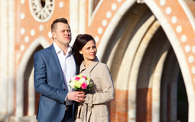 Image showing bride and groom