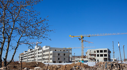 Image showing construction of an office complex