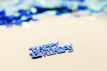 Image showing Happy birthday confetti