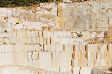 Image showing White marble quarry