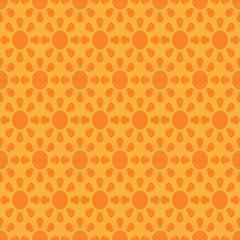Image showing Vector seamless wallpaper with suns