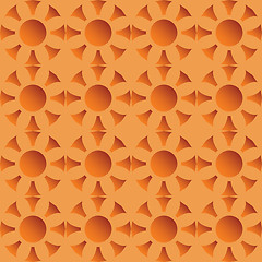 Image showing Vector seamless wallpaper with suns