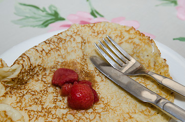 Image showing Pancake meal