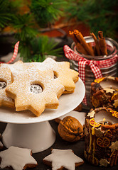 Image showing Homemade cookies for Christmas