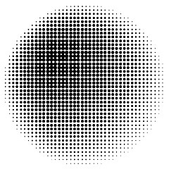 Image showing Halftone Circle