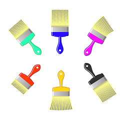 Image showing Paint Brushes