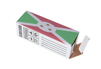 Image showing Concept of export - Product of Burundi
