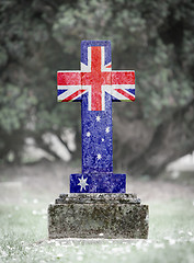 Image showing Gravestone in the cemetery - Australia