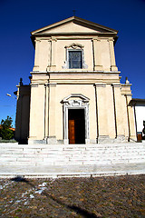 Image showing  italy  lombardy     in  the casorate sempione  old   church  cl