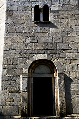 Image showing  italy  lombardy     in  the arsago    church   closed brick tow