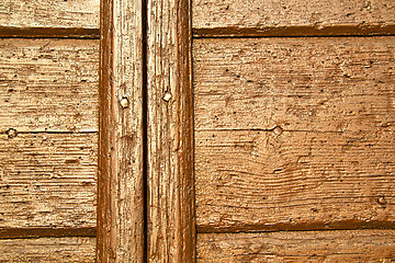 Image showing abstract   door     in   lombardy   column  the milano old      