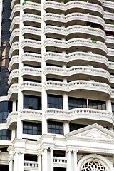 Image showing  bangkok terrace     in office district    abstract  the modern 