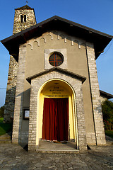 Image showing barzola in  the old    tower sidewalk italy  lombardy  