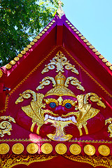 Image showing kho samui bangkok in thailand incision of   buddha gold  temple