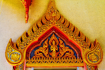 Image showing kho samui bangkok in thailand incision of the buddha gold   